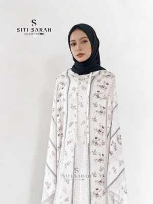 SITI SARAH | MUKENA DEWASA RAYON MOTIF FREYA SERIES In White